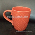 glaze V-shape ceramic coffee mug